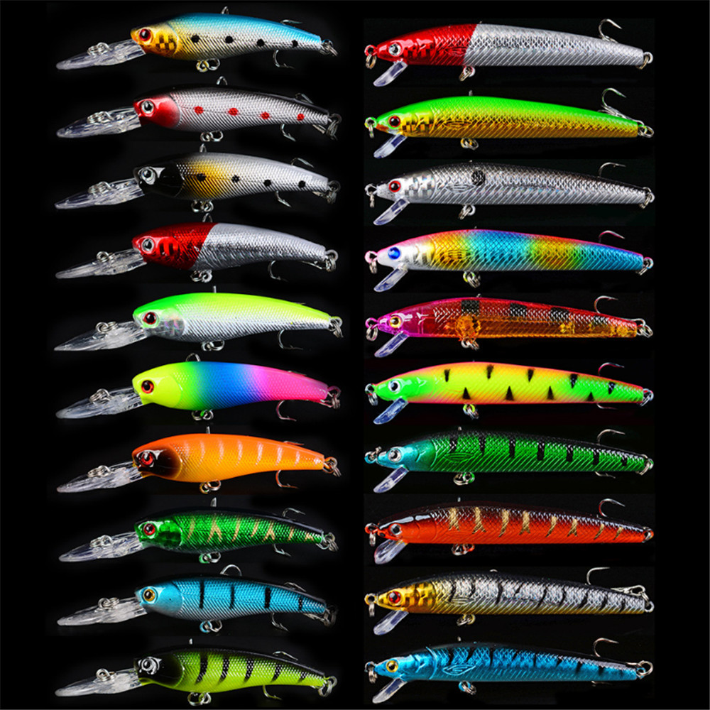 20 adet/grup Minnow balıkçılık - Fishing Lure Crankbait incelemesi ve fiyatı