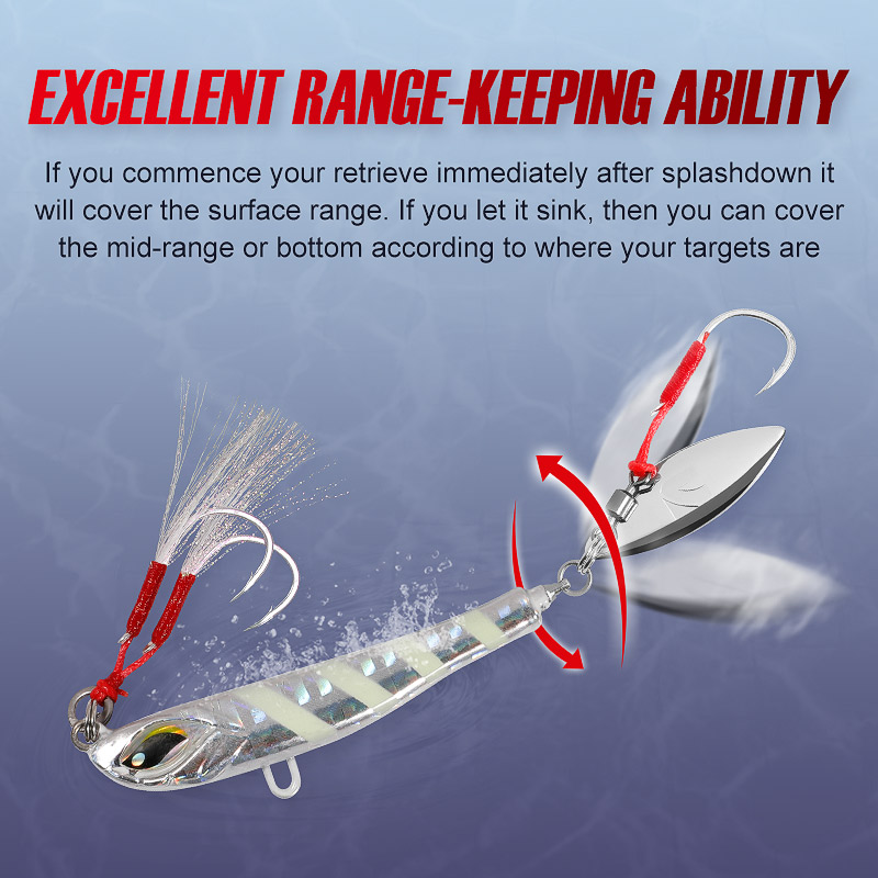Noeby bıçak Jig cazibesi 21g 2 - Fishing Lure Blade Bait incelemesi ve fiyatı