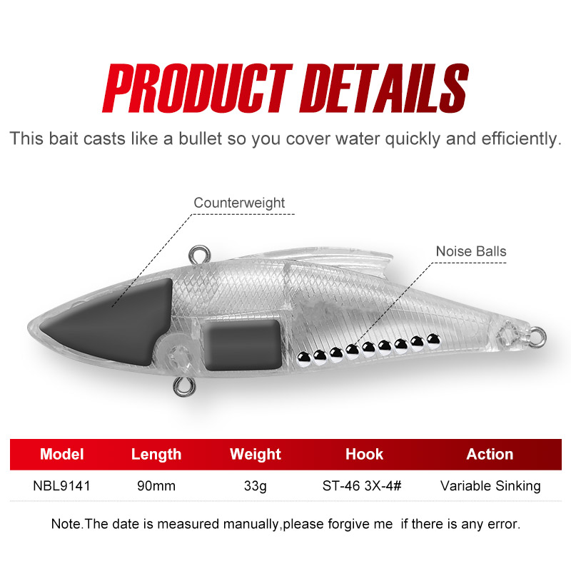 Noeby 3 Parça 90mm 33g Batan T - Fishing Lure Crankbait incelemesi ve fiyatı